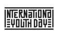 International Youth Day greeting card.